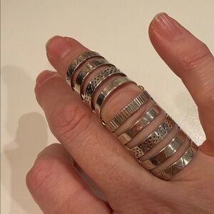 Silver Multi-Band Ring